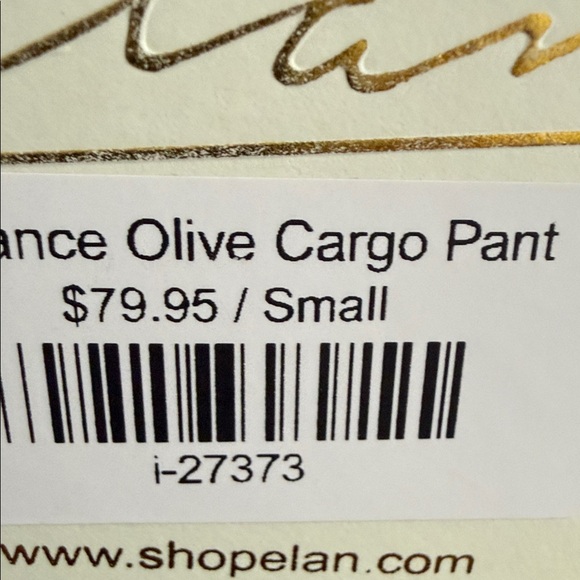 Elan Olive Cargo Pants with Black Belt - Picture 6 of 7